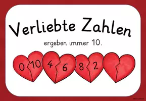 Vorschau - Poster - Verliebte Zahlen Lernplakat und Zahlenherzen - Seite 2