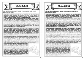 Voorbeeld - Onderzoeksboekje - Slangen - Biologie - Pagina 3