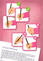 Vorschau - selbst erstellte Cliparts/Grafiken - Gute Stifthaltung | Bilder für Unterricht und Elternarbeit - Seite 1