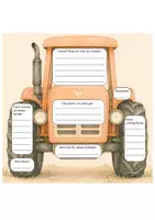 Vorschau - Arbeitsblätter - Kennenlernen Erster Schultag Traktor Design - Deckblatt