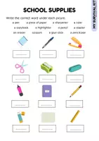 Aperçu - Feuilles d'exercices - KIT DE RENTRÉE Classroom English & Teacher's Instructions (Fiches + 2 Jeux de Dominos) - Page 2