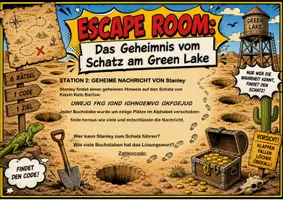 Vorschau - Spiele - Löcher | Unterrichtsmaterial | Escape Room | Quiz |Deutsch Klasse 4-9 | mit Lösungen - Seite 3