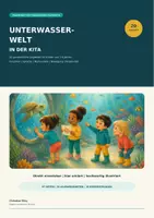 Vorschau - Stundenentwürfe - Unterwasserwelt in der Kita – 20 Angebote, Forscherideen & Kopiervorlagen - Deckblatt