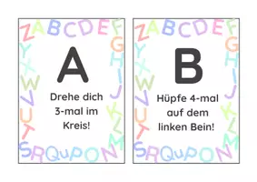 Vorschau - Spiele - Bewegungs-ABC – 26 Bewegungskarten für aktive Lernpausen - Seite 2