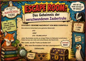 Vorschau - Unterrichtsreihen - Schule der magischen Tier(e) | Unterrichtsmaterial | Escape Room | Quiz | Deutsch Klasse 4-8 | mit Lösungen - Seite 3