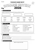 Aperçu - Feuilles d'exercices - Summer review 2026 - récap de l'été - lecture, comprehension, chronologie - Page 3