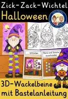 Vorschau - Stundenentwürfe - Halloween Kunst Grundschule - Deckblatt