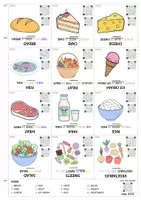 anteprima - Audio - Flashcards di inglese CIBO/FOOD - Pagina 1