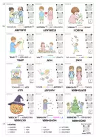 anteprima - Audio - Flashcards di inglese MESI/MONTHS - Pagina 1