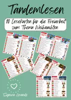 Vorschau - Fördermaterial/Inklusion - Tandem-Lesekarten Advent / Weihnachten - Deckblatt