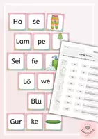Vorschau - Stundenentwürfe - Silben verbinden & Wörter schreiben | Lautgetreue Wörter | Deutsch Klasse 1 | Arbeitsblätter für den Anfangsunterricht - Seite 2