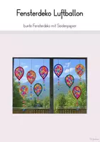Vorschau - Mal- und Bastelvorlagen - Fensterdeko: Luftballon (Vorlage & Anleitung) - Deckblatt