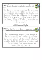 Aperçu - Feuilles d'exercices - Rallye copie CM1 sur les contes - Page 1