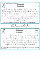 Aperçu - Apprentissages en autonomie - Rallye compréhension copie Mythologie CE2/ CM1 - Page 1