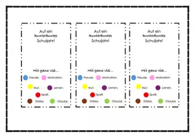 Vorschau - Anderer Materialtyp - Vorlage Schuljahresbeginn - Seite 1