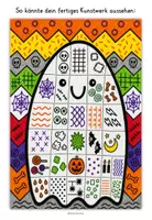 Vorschau - Stundenentwürfe - Halloween Kunst Grundschule - Würfeln und malen Pop Art - Seite 1