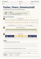 Vorschau - Arbeitsblätter - Fasten vergleichen Arbeitsblatt Klasse 5–6 - Deckblatt