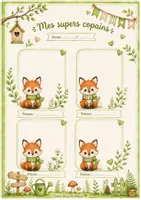 Aperçu - Affichage - Kit cahier et étiquettes petit renard - Page 2