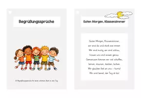 Vorschau - Merkblätter - Begrüßungssprüche für die Grundschule - Rituale für einen fröhlichen Start - Seite 3