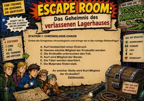 Vorschau - Spiele - Die Vorstadtkrokodile | Unterrichtsmaterial | Escape Room | Quiz | Unterrichtsmaterial | Deutsch Klasse 4-9 | mit Lösungen - Seite 3