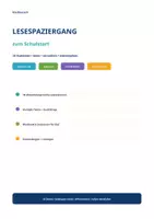 Vorschau - Arbeitsblätter - Lesespaziergang zum Schulstart – 18 Stationen - Seite 1