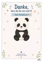 Vorschau - Poster - Dankeschön von der Pandaklasse Vorlage Karte oder Abschiedsposter - Deckblatt