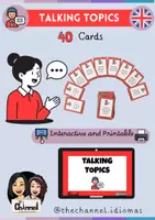anteprima - Materiale interattivo - TALKING TOPICS – 40 Cards (Printable & Interactive) - Pagina di copertina