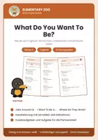 Vorschau - Arbeitsblätter - Englisch Klasse 4: What Do You Want To Be? – Berufe auf Englisch - Deckblatt