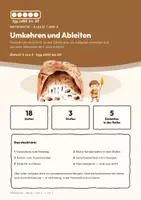 Vorschau - Stundenentwürfe - Umkehren und Ableiten – Mathe Klasse 1/2 - Seite 1
