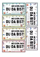 Vorschau - Anderer Materialtyp - Willkommensgruß - Grußkarte Schuljahresanfang Willkommen Begrüßung Steckkarte Geschenk - Seite 2