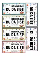 Vorschau - Anderer Materialtyp - Willkommensgruß - Grußkarte Schuljahresanfang Willkommen Begrüßung Steckkarte Geschenk - Seite 3