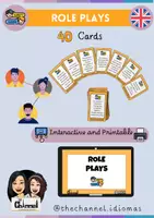 anteprima - Materiale interattivo - ROLE PLAYS – 40 Cards (Printable & Interactive) - Pagina di copertina