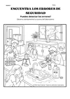 Vista previa - Hojas de trabajo - Seguridad en el laboratorio Actividad Ciencias Secundaria ESO - página 2