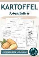 Vorschau - Arbeitsblätter - Kartoffel Grundschule – Differenzierte Lerntheke für den Sachunterricht | Klasse 2/3 - Deckblatt