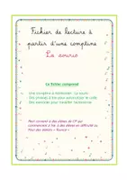 Aperçu - fiches de lecture exercices à partir d'une comptine: la souris - Page de couverture
