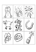 Vorschau - Arbeitsblätter - Klaro DaZ Rätsel Lies und Male Silvester + Mini Memory® - Seite 3