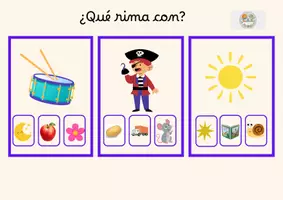Vista previa - Refuerzo / NEE / Materiales de apoyo - RIMAS CONCIENCIA FONOLÓGICA - página 1