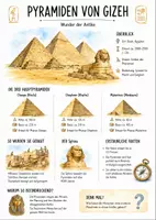 Vorschau - Arbeitsblätter - Lernplakat + Arbeitsblatt "Pyramiden von Gizeh" + Onlineübung & MP3 + Infografik - Deckblatt