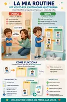 anteprima - Flashcard - Kit di routine visive per favorire autonomia e prevedibilità - Pagina 1