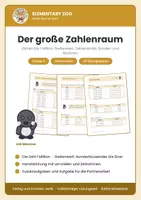 Vorschau - Arbeitsblätter - Mathe Klasse 4: Zahlenraum bis 1 Million - Deckblatt