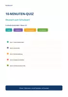 Vorschau - Arbeitsblätter - 10 Minuten Quiz Schulstart Klasse 2/3 - Seite 1