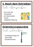 Vorschau - Arbeitsblätter - Visualisierung Wegbeschreibung verfassen Tafelmaterial - Vor, während und nach dem Schreiben - Seite 1