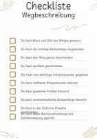 Vorschau - Arbeitsblätter - Checkliste Wegbeschreibung - Seite 3