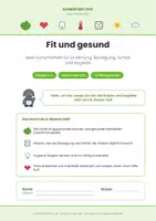 Vorschau - Arbeitsblätter - Sachunterricht Klasse 3-4: Fit und gesund – Forscherheft - Seite 1