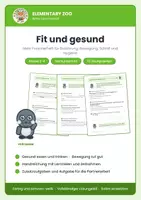 Vorschau - Arbeitsblätter - Sachunterricht Klasse 3-4: Fit und gesund – Forscherheft - Deckblatt