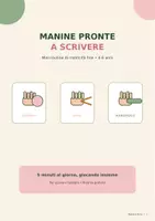 anteprima - Materiale di supporto/inclusione - Manine_pronte_a_scrivere_risorsa_gratuita_Maestra_Fiore - Pagina di copertina