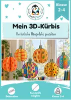 Vorschau - Mal- und Bastelvorlagen - Herbst basteln Grundschule | 3D-Herbstdeko mit Kürbis, Eichel, Blatt & Pilz | Materialpaket | Klasse 2-4 - Seite 1