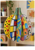 Vorschau - Mal- und Bastelvorlagen - 3D-Kürbis basteln im Herbst | Kunst & Basteln Grundschule | Vorlagen & Anleitung | Klasse 2-4 - Seite 3