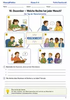 Vorschau - Arbeitsblätter - Tag der Menschenrechte Arbeitsblatt Klasse 5–6 - Deckblatt