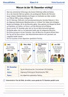 Vorschau - Arbeitsblätter - Tag der Menschenrechte Arbeitsblatt Klasse 5–6 - Seite 1